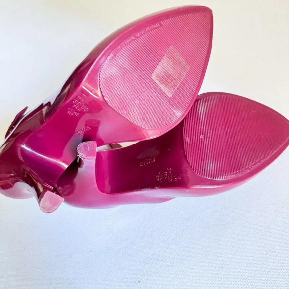 MELISSA X JASON WU LADY DRAGON HEEL - MERLOT 10 - Picture 10 of 11